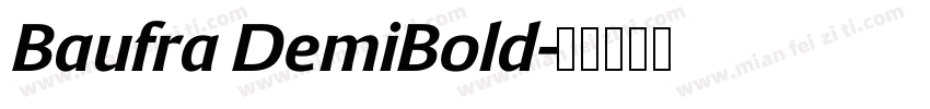 Baufra DemiBold字体转换